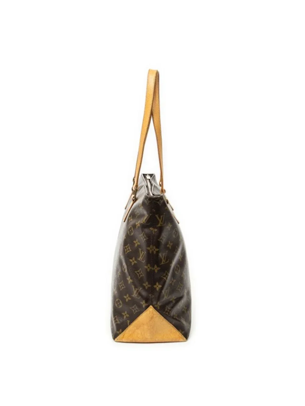 Louis Vuitton Cabas Mezzo Brown Monogram Canvas Tote Bag